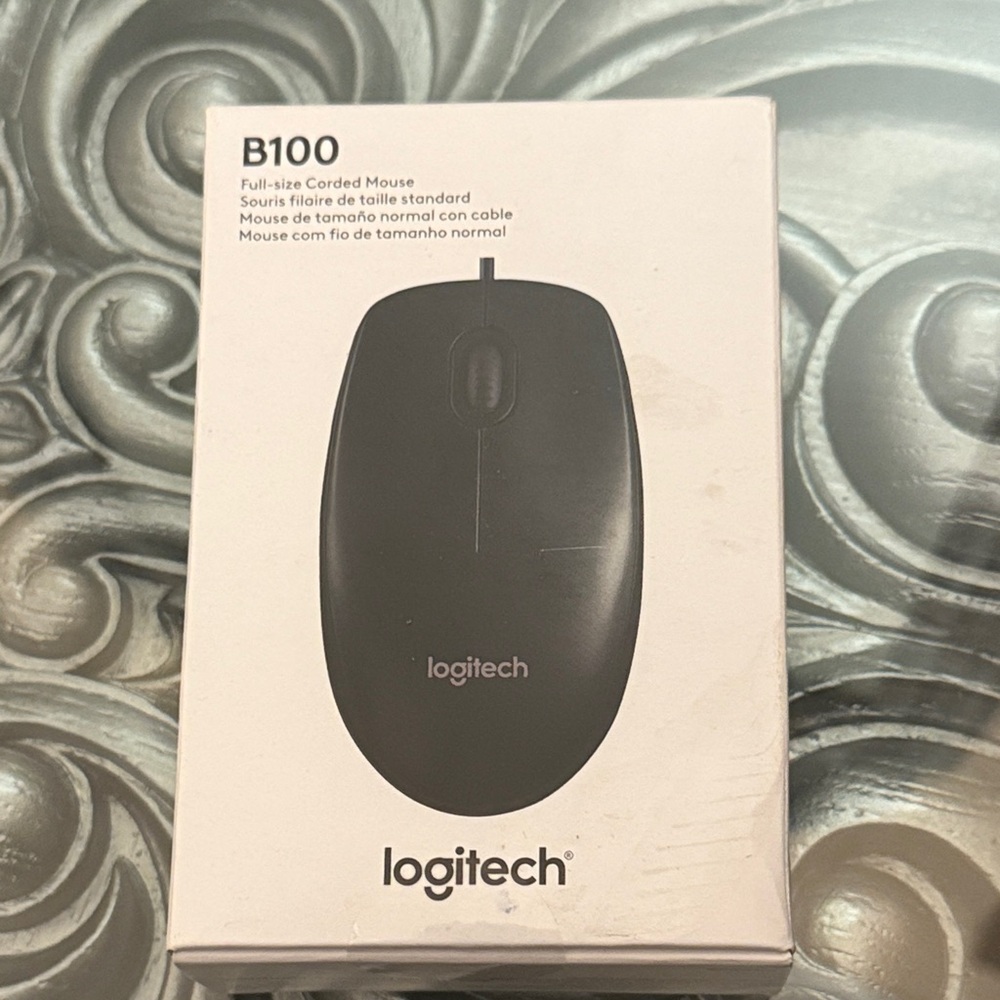 Logitech B100 Wired Mouse - Black